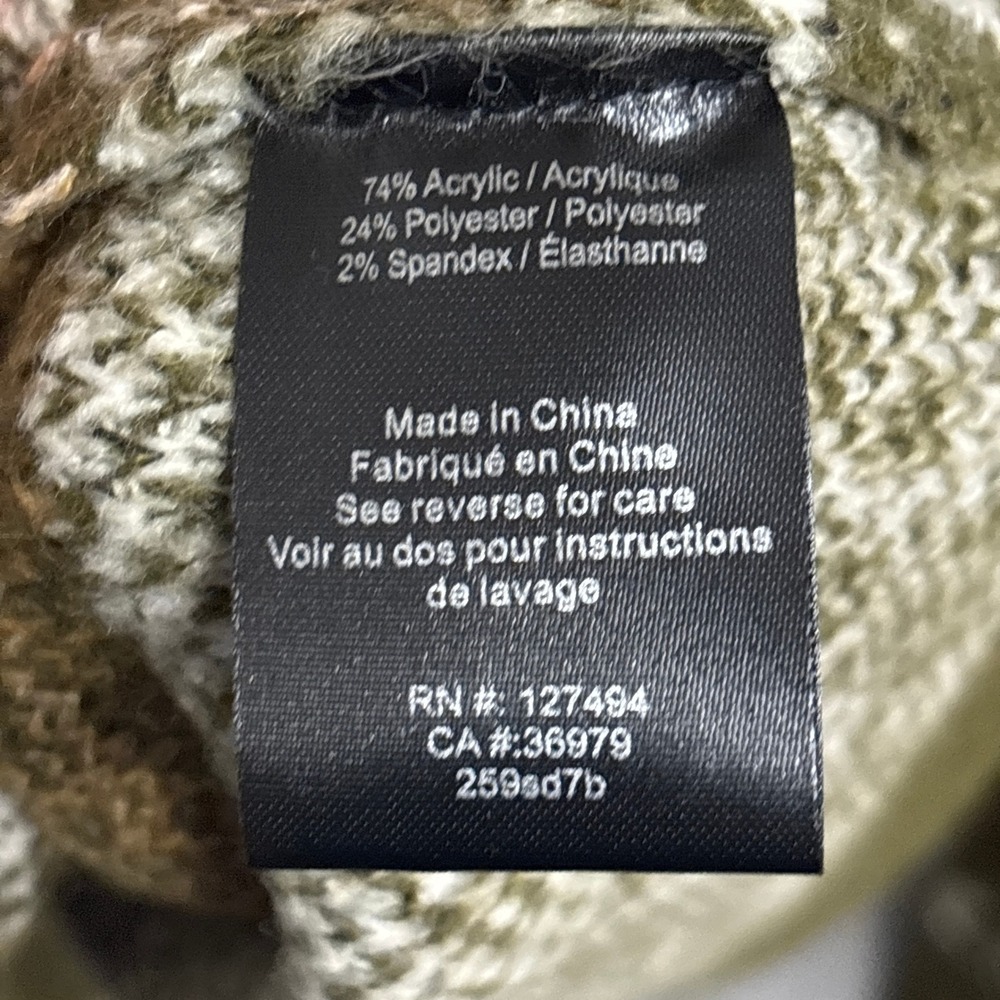 Heartloom Fair Isle Sweater XS Green Dog Nordic Snowflake Forest Knit Winter - Picture 8 of 10